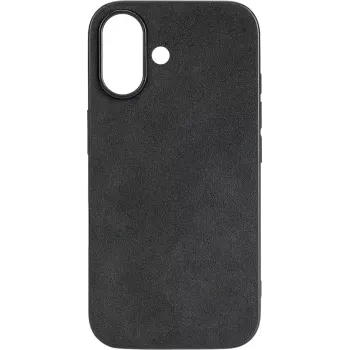 CYOO Θήκη Alcantara για Apple iPhone 16 Μαύρο (CY123615)