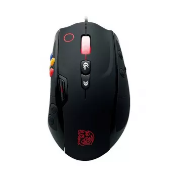 Thermaltake Tt eSPORTS VOLOS Laser Gaming ποντίκι, 8200 DPI, 14 κουμπιά, ενσύρματο, Μαύρο