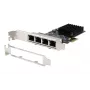 EXSYS EX-6083 PCIe x4 Gigabit Ethernet 4-Port Low-Profile Κάρτα δικτύου
