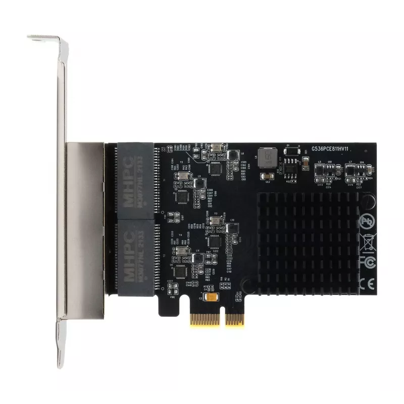 EXSYS EX-6083 PCIe x4 Gigabit Ethernet 4-Port Low-Profile Κάρτα δικτύου