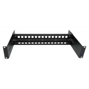 EXSYS DIN-Rail Rackmount Kit, 2U, 19 inch, 35mm DIN-Rail, Μαύρο EX-6090