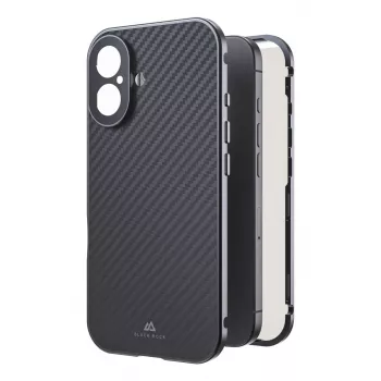 Black Rock Cover 360° Glas για Apple iPhone 16, Echtcarbon (00228085)