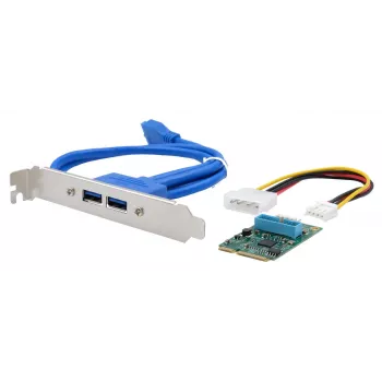 EXSYS EX-48010-3 κάρτα Mini PCIe USB 3.2 Gen 1 με 2 θύρες (NEC)