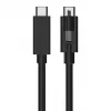 EXSYS EX-K1595V-2.0 καλώδιο USB-C σε USB-C, 2m, Μαύρο, βιδωτό κλείσιμο