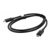 EXSYS EX-K1595V-2.0 καλώδιο USB-C σε USB-C, 2m, Μαύρο, βιδωτό κλείσιμο