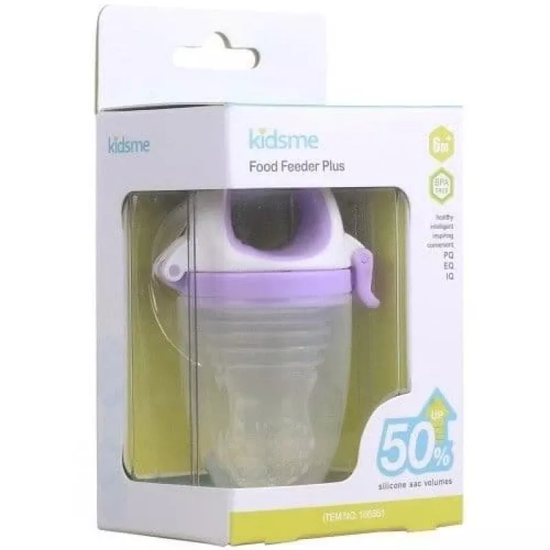 Kidsme Food Feeder Plus Συσκευή σίτισης μωρού από 6 μηνών, λεβάντα