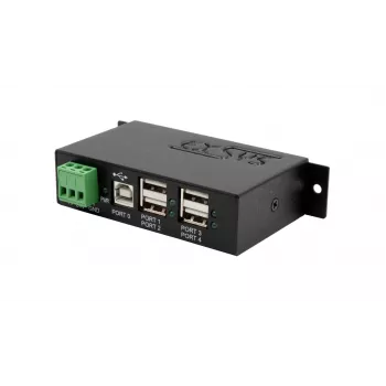 EXSYS EX-1594HMS USB 2.0 4-Port βιομηχανικό hub με κιτ ράγας DIN
