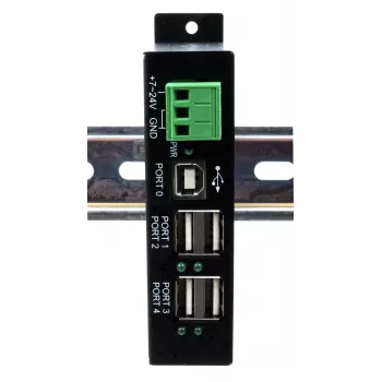 EXSYS EX-1594HMS USB 2.0 4-Port βιομηχανικό hub με κιτ ράγας DIN