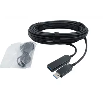 EXSYS ενεργό οπτικό καλώδιο USB 3.2 Gen 1 (AOC) 10m, USB-A σε USB-A, μαύρο EX-K1691