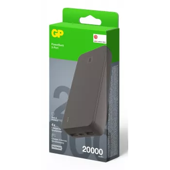 GP PowerBank B+ 20000 mAh μαύρο GPPBB20BBKBSR554