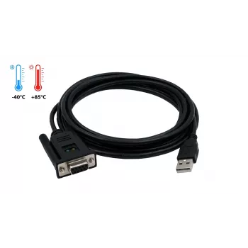 EXSYS EX-1311-2FT Προσαρμογέας USB 2.0 σε RS-232 σειριακό, υποδοχή DB9, chipset FTDI, βιομηχανικό εύρος θερμοκρασίας