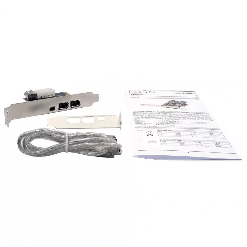 EXSYS EX-16600 Κάρτα PCI Express FireWire 1394a με 3+1 θύρες (VIA)