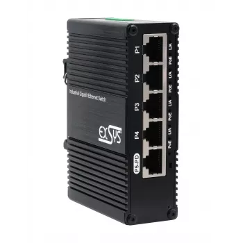 EXSYS Mini Switch Ethernet PoE Pass-Through 5 θυρών - 5x10/100/1000Tx (EX-62020POE-P)