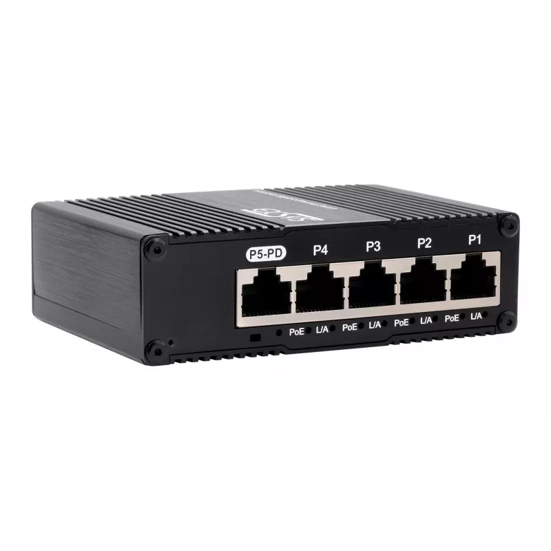 EXSYS Mini Switch Ethernet PoE Pass-Through 5 θυρών - 5x10/100/1000Tx (EX-62020POE-P)