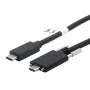 EXSYS Καλώδιο USB 3.2 Gen 2x1 C-C με βίδες, 1m, μαύρο (EX-K1591V-1.0)