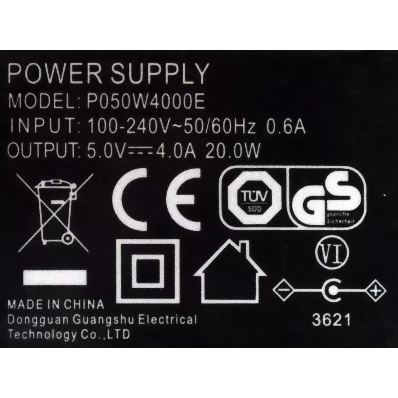 EXSYS Τροφοδοτικό AC/DC 5V 4A 20W με βύσμα DC 5,5mm (EX-6982)