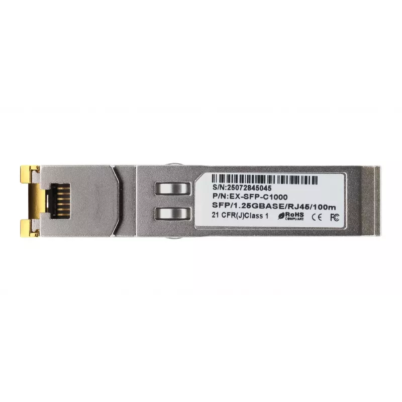 EXSYS Πομποδέκτης SFP, χαλκός RJ45, 1Gbit/s (EX-SFP-C1000)
