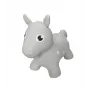 Gerardo's Toys Γκρι αναπηδητικό άλογο παιχνίδι για παιδιά από 12 μηνών, φουσκωτό με αντλία, υποστηρίζει 50 kg, εσωτερικού & εξωτερικού χώρου
