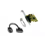 EXSYS EX-44343-2S Κάρτα PCI Express 2 θυρών RS-232 σειριακή, MosChip MCS9901, Low Profile