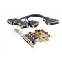 EXSYS EX-44354 Κάρτα PCIe 4 θυρών RS-232 σειριακή με βραχίονα Low-Profile, chipset FTDI