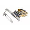 EXSYS EX-44354 Κάρτα PCIe 4 θυρών RS-232 σειριακή με βραχίονα Low-Profile, chipset FTDI