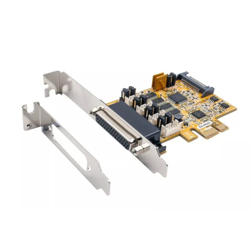 EXSYS EX-44354 Κάρτα PCIe 4 θυρών RS-232 σειριακή με βραχίονα Low-Profile, chipset FTDI