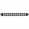 EXSYS EX-49298 Πάνελ rack 19 ίντσες 1U με 12 υποδοχές τύπου D, μαύρο