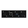 EXSYS EX-49298 Πάνελ rack 19 ίντσες 1U με 12 υποδοχές τύπου D, μαύρο