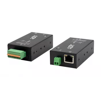 EXSYS EX-6131-2 βιομηχανικός διακομιστής Ethernet σε σειριακό Device Server, RS-232/422/485, τοποθέτηση σε ράγα DIN και τοίχο