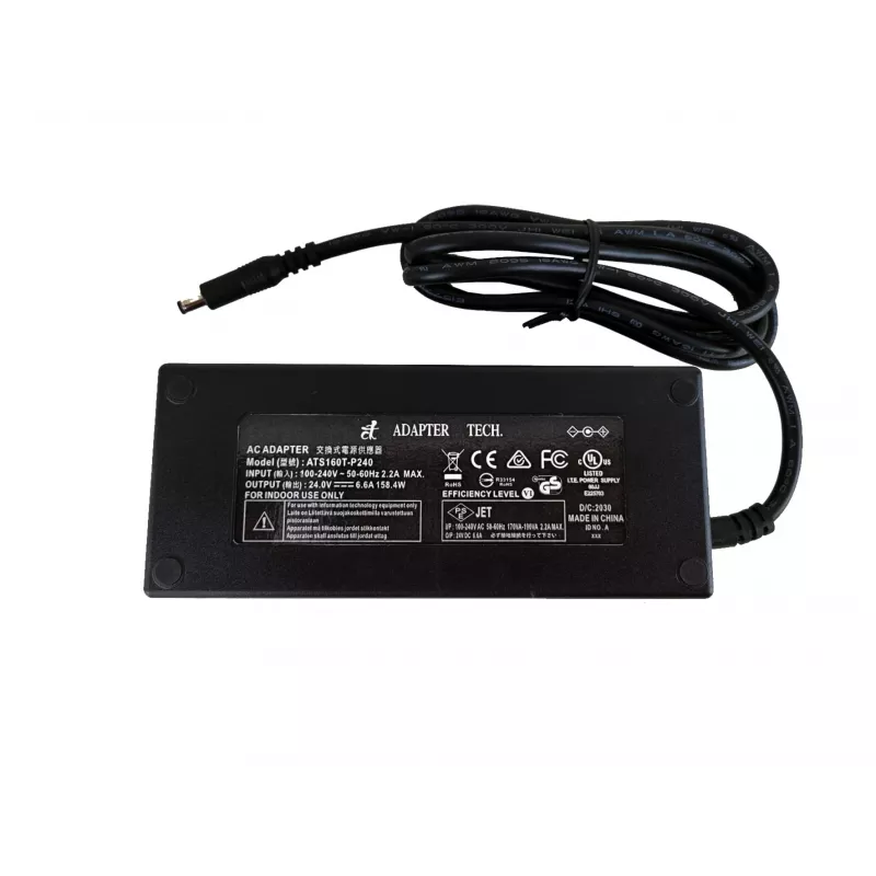 EXSYS 24V 6,6A AC/DC επιτραπέζιο τροφοδοτικό με βύσμα DC 5,5mm (EX-6984)