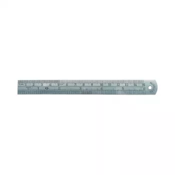 C.K Tools χάρακας ανοξείδωτου χάλυβα, 150 mm / 6 ίντσες, διαβάθμιση mm και ίντσας (T3530 06)