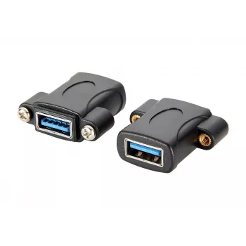 EXSYS EX-49301 προσαρμογέας ενσωμάτωσης USB 3.2 Gen 1, υποδοχή USB-A θηλυκή σε υποδοχή USB-A θηλυκή, 5Gbps, μαύρο