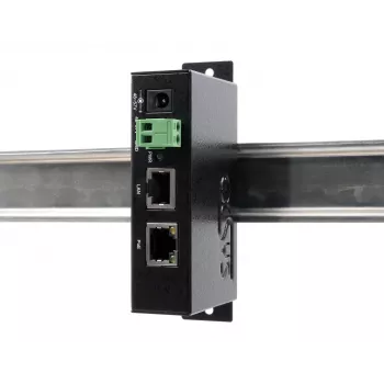 EXSYS EX-6008POE Gigabit PoE++ Injector, 60W, IEEE 802.3bt, είσοδος ακροδεκτών 48-57V DC, τοποθέτηση σε ράγα DIN/τοίχο