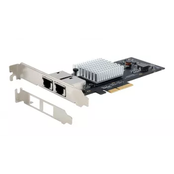 EXSYS Dual 10 Gigabit Ethernet PCIe x4 κάρτα, Intel X550-AT2, 2x RJ45, Low-Profile EX-60222