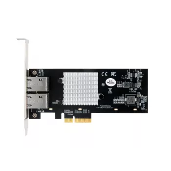 EXSYS Dual 10 Gigabit Ethernet PCIe x4 κάρτα, Intel X550-AT2, 2x RJ45, Low-Profile EX-60222