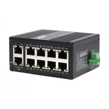 EXSYS Mini 10-Port βιομηχανικός διακόπτης Gigabit PoE+, Web-Managed (EX-62036MPOE)