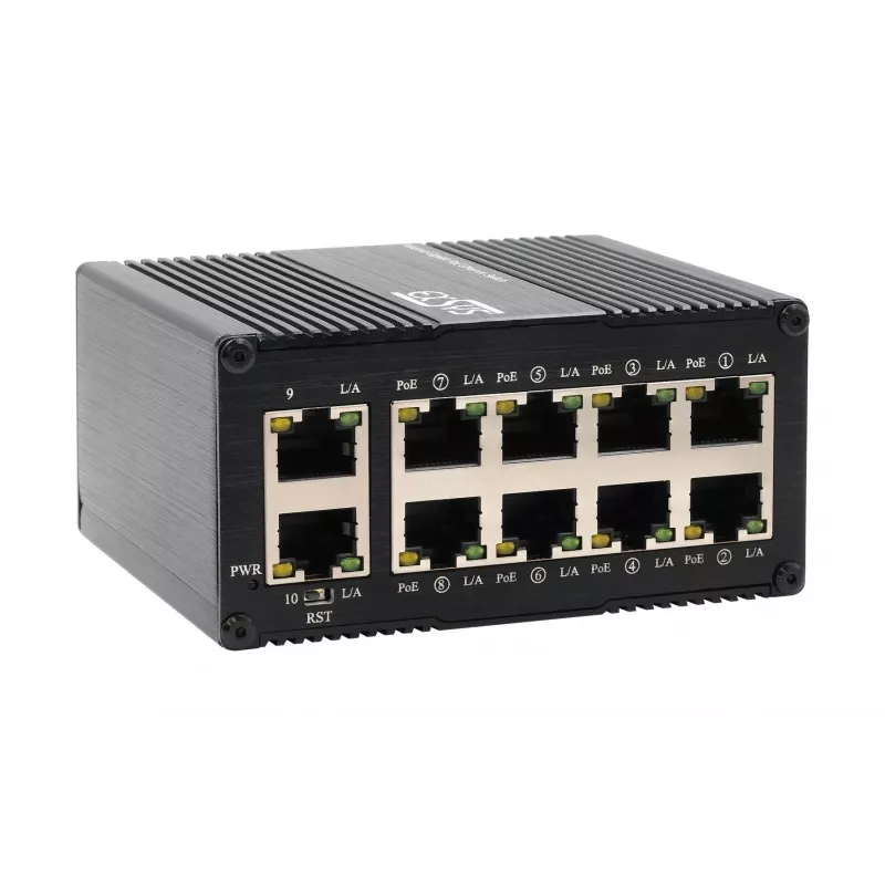 EXSYS Mini 10-Port βιομηχανικός διακόπτης Gigabit PoE+, Web-Managed (EX-62036MPOE)