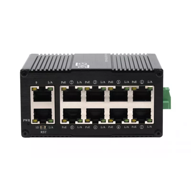 EXSYS Mini 10-Port βιομηχανικός διακόπτης Gigabit PoE+, Web-Managed (EX-62036MPOE)