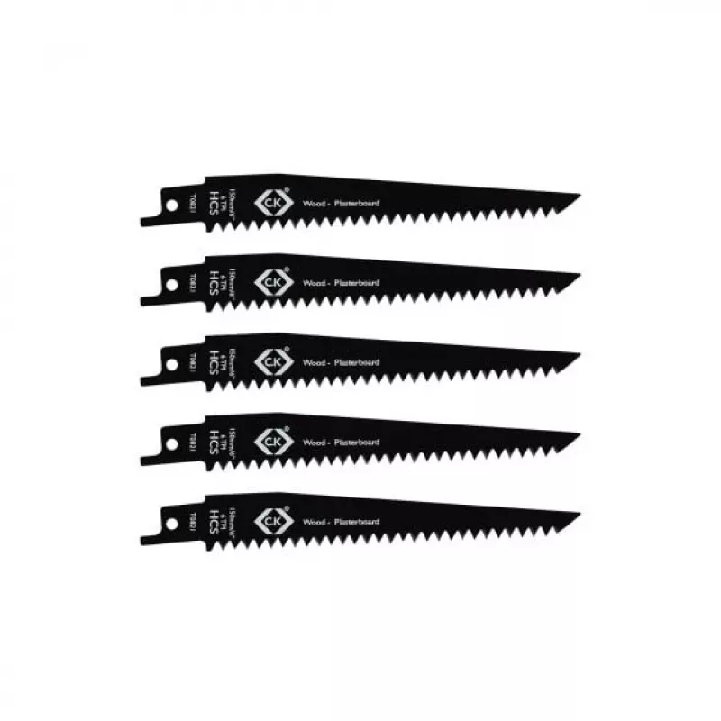 C.K Tools T0821 λεπίδες σέγας 6 TPI, 150 mm, συσκευασία 5 τεμ.