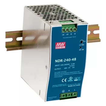 EXSYS Meanwell 240W τροφοδοτικό ράγας DIN 48V/5A - NDR-240-48 (EX-6976)