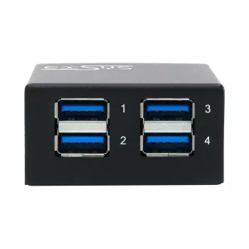 EXSYS USB 3.2 Gen1 4-Port μεταλλικό hub με προστασία ESD 15KV (EX-11240HMS)