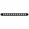 EXSYS EX-49299 19 inch 1U πάνελ ράφι με 12 υποδοχές τύπου D και λωρίδα διαχείρισης καλωδίων