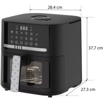 QUIN YJ-6505ADV ψηφιακή φριτέζα θερμού αέρα 6,5L μαύρη