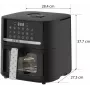 QUIN YJ-6505ADV ψηφιακή φριτέζα θερμού αέρα 6,5L μαύρη