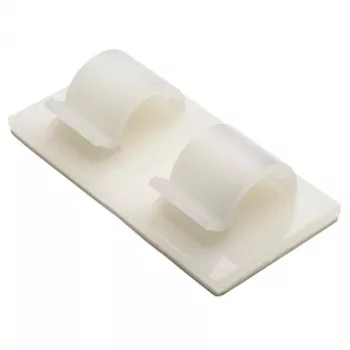 HellermannTyton RB8 βιδωτή στερέωση για δεματικά καλώδια, λευκό, πολυαμίδιο, 8 mm μέγιστη δέσμη, συσκευασία 100 τεμ.