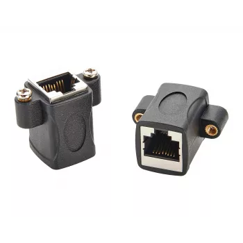 EXSYS EX-49306 Cat.5e RJ45 υποδοχή-σε-υποδοχή Keystone adapter module, μαύρο