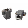 EXSYS EX-49306 Cat.5e RJ45 υποδοχή-σε-υποδοχή Keystone adapter module, μαύρο