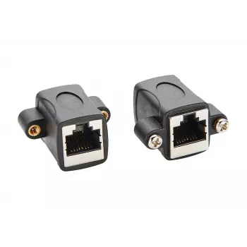 EXSYS EX-49306 Cat.5e RJ45 υποδοχή-σε-υποδοχή Keystone adapter module, μαύρο
