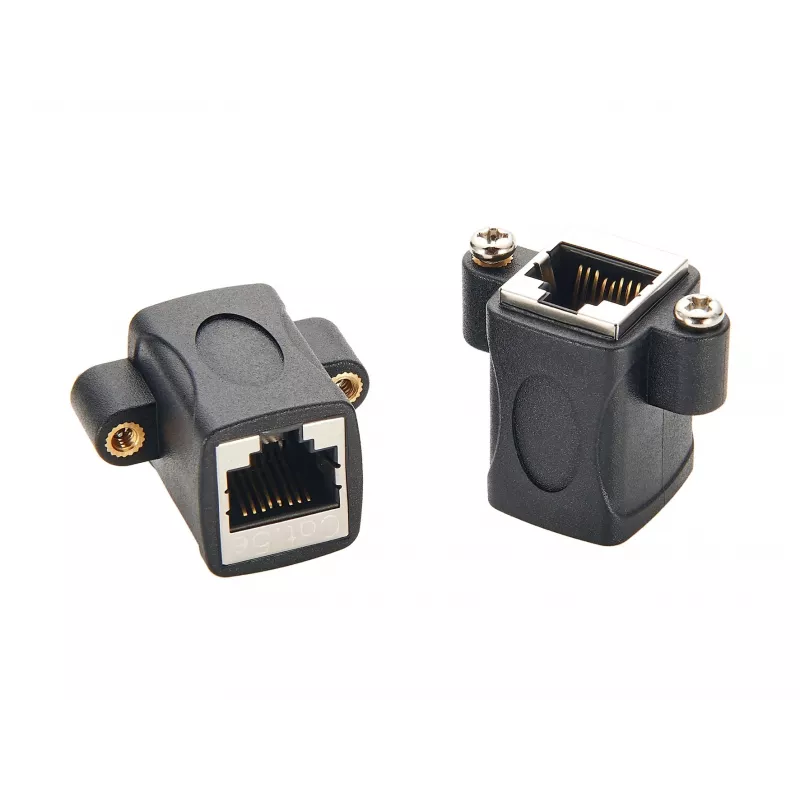 EXSYS EX-49306 Cat.5e RJ45 υποδοχή-σε-υποδοχή Keystone adapter module, μαύρο