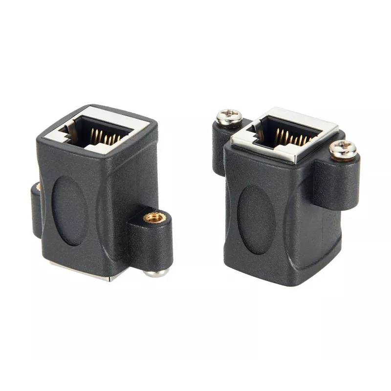 EXSYS EX-49306 Cat.5e RJ45 υποδοχή-σε-υποδοχή Keystone adapter module, μαύρο